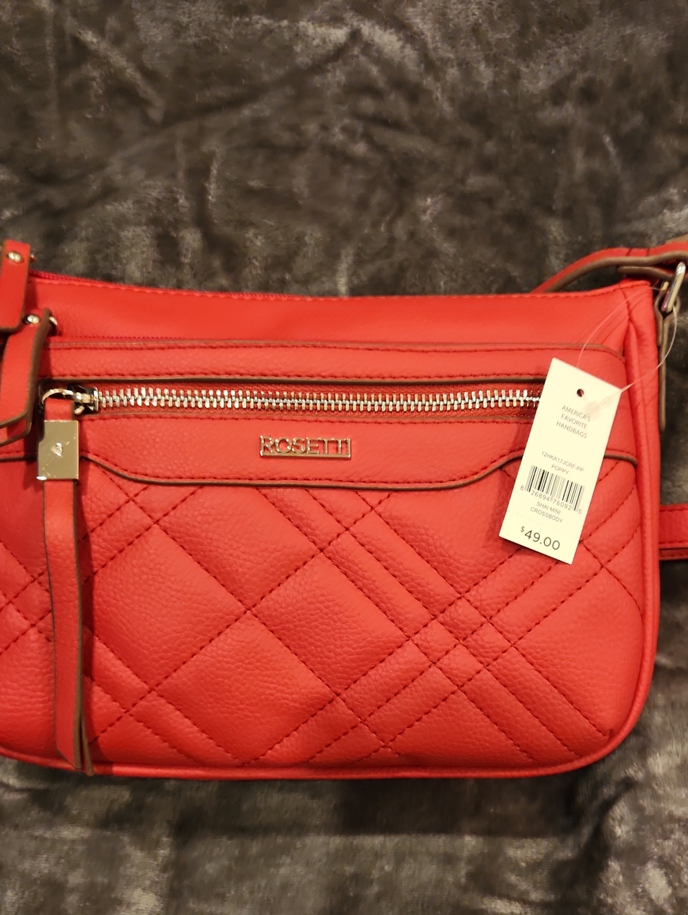 Rosetti Quilted Crossbody Bag in Red